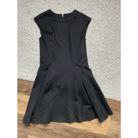 Ted Baker Fit & Flare Black Dress - Picture 1 of 6